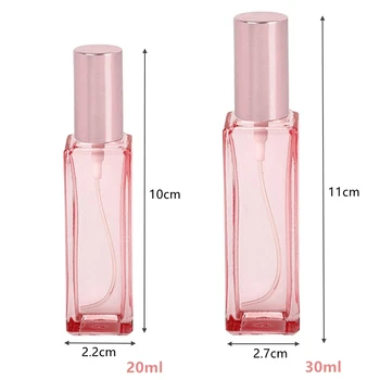 20 ml 30ml a Crescut de Aur de Sticlă Sticle de Spray Profitabilă Reîncărcabile Atomizor de Călătorie Sticla de Parfum Fin de Ceață Pulverizator 