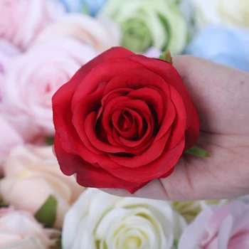 5Pcs Artificiale de Trandafir Alb de Mătase Fals a Crescut de Simulare Capul de Înaltă Calitate DIY Petrecere de Nunta Decor Acasă Album Accesorii 
