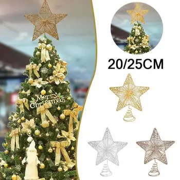 2021 Stea cu Cinci colțuri din Fier Forjat, Ornamente de Pom de Crăciun Decorare Paiete Decore Sus Chritma Stele Consumabile Verticale X4W1