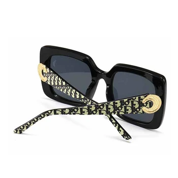 MADELINY Pătrat Supradimensionat ochelari de Soare pentru Femei Brand de Lux Nou Designer de Gradient de Ochelari de Soare Mari Cadru de Epocă Ochelari de UV400 MA459 