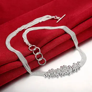 Fabrica direct Argint 925 Struguri margele Bratari coliere cercei set Bijuterii pentru femei de Moda de Petrecere Cadouri de Craciun 