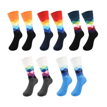 1 perechi /3 perechi /10 perechi de bărbați și femei șosete de culoare gradient de hip-hop tendință de moda casual, ciorapi de viață purta ciorapi 
