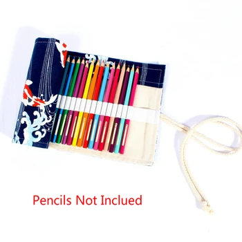 Noi Koi Model 36/48/72 Găuri Panza Folie Roll-Up Creion Sac De Stilou Caz, Titularul Husă De Depozitare Consumabile De Scris 
