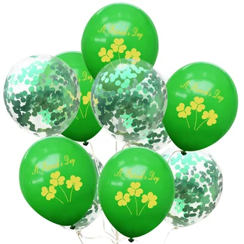 10buc Irish Festival de Baloane Tematice St. Patrick ' s Day Party Decor Shamrock Verde Balon de Aur Verde Sequin Balon 