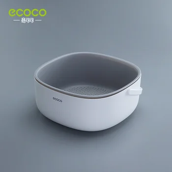 ECOCO Bucătărie Filtru Dublu Rând de Apă Albastru Taitei de Legume și Fructe Instrumente de Curățare de Spălat Produse de Bucatarie 