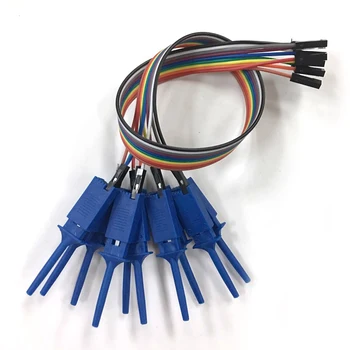 4BUC 28CM Analizor Logic Cablu Sonda de Test de Prindere Cârlig de Sârmă Test Clip pentru Componente Electronice 