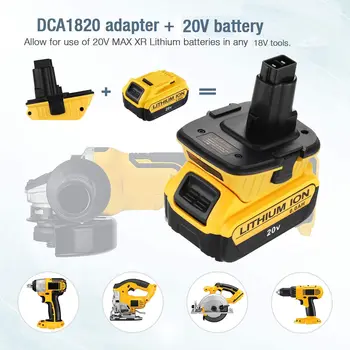 DCA1820 Adaptor Convertor pentru DEWALT 18V Instrumente 20V Max Acumulator Litiu-Ion Power Bank Funcția Compatibil 