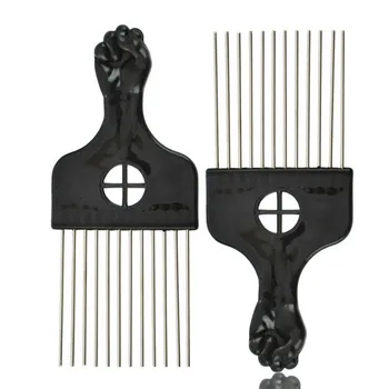 1 Buc Perie Din Plastic Negru Stainless Stell Perie De Păr Pentru Stilul De Ulei Cap De Coafură Coafare Pieptene Piepteni Instrument De Styling 