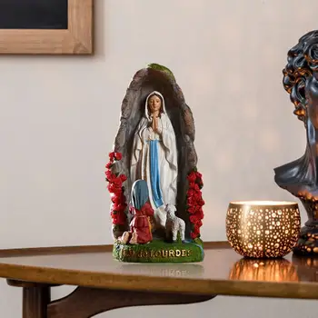 Religioase Figurine De Rasina Sfintei Fecioare Maria Statuie Catolică Maria Statuia Madonna Manual Statuie A Fecioarei Maria, Isus Decor Acasă 