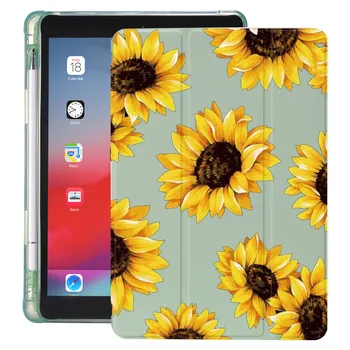 Daisy Floarea-soarelui pentru 10.2 8 iPad Caz 2020 Air 2 Funda Cu Creion 7 6 12.9 Pro 11 2018 Mini 5 Acopere 10.5 Aer 1 4 