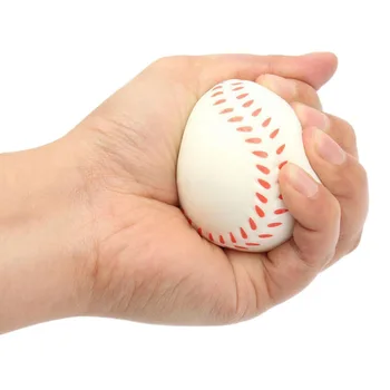 Kawaii Squishy De Baseball Stil De Relief De Stres Minge De Baseball În Mână Încheietura Mâinii Stoarce Minge Spumă Moale Cadouri New Sosire 