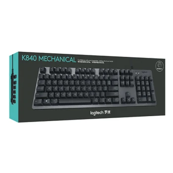 Logitech K840 tastatură mecanică de Joc tastatură mecanică Non-cires switch Omron comutator ROMER-G viteză Mare de declanșare Anod de alumi 