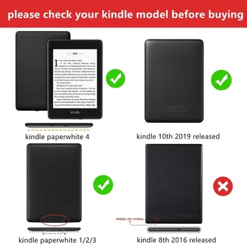 2018 kindle Paperwhite 4 Caz Pentru Funda Amazon Kindle Paperwhite a 10-a Generație Capac de Protectie Shell Flip E-book Capa+pen 