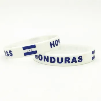 1 BUC Honduras Steagul Țării Silicon Bratara Alb Fotbal Sport Suvenir Silicon Cauciuc Bratari&Brățări Cadouri SH247 