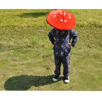 Roșu Pălărie De Ciuperci Broasca Pălărie De Ciuperci Petrecere Cu Costume Amuzante Decor Pălărie Pentru Copii, Căciuli Pentru Copii De Fotografiere (Alb Și Roșu) 