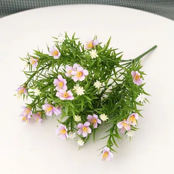 Simulate Daisy , Crizantema Sălbatic Aranjament De Flori Cu Iarba De Acasă Decor Pastoral Recuzită Fotografie Plin De Stele 316 