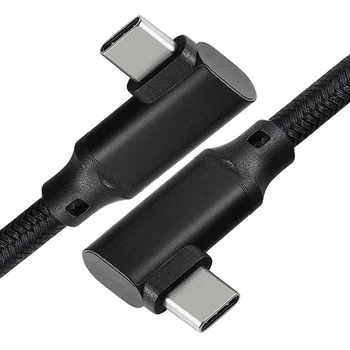 USB-C to USB C Cablu de 100W Putere Livrare de 90 Grade Tip C 3.1 Gen 2 Cablul de 10Gbps Sincronizare de Date 5A PD Încărcare Rapidă Cablu cu E-Marker 