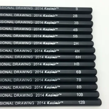 14pcs/set Schiță și de Desen Creion Set 10B 12B 8B, 7B, 6B, 5B, 4B, 3B, 2B 1B HB 2H 4H 6H Mai buna Calitate, Non-toxice Standard Creioane 