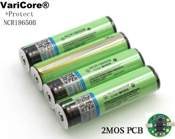 100price en-gros Original 18650 NCR18650B 3400mAh Reîncărcabilă Li-ion 3.7 V baterie cu PCB 