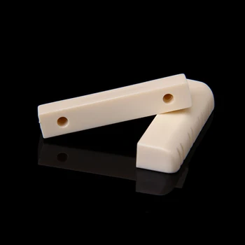 34 x 6 x 9 mm 5 buc Plastic Mandolina Piuliță cu Fante pentru Mandolina Chitara Mare de Înlocuire Accesoriu Bej 
