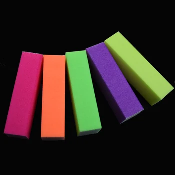 10buc/mulțime de Lustruit Slefuire Buffer, pile de Unghii de Culoare Fluorescentă Bloc Manichiura Nail Art Sfaturi Femei pile de Unghii Unghii DIY Arta de Instrumente de 
