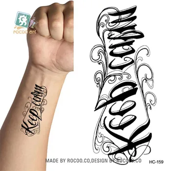 Arta corp Produse pentru Sex impermeabil tatuaje temporare pentru barbati femei 3d scrisoare de design tatuaj flash autocolant HC1159 