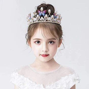 Fete De Cristal Pearl Costum Printesa Coroana Bentiță Floare Concurs De Mireasa Accesorii De Par De Nunta La Modă Design Diademe 