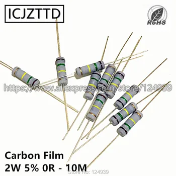 10buc 2w 5% 2W Film de Carbon Rezistor de 5% 360K 390K 430K 470K 510K 560K 620K 680K 750K 820K 910K 1M, 1.2 M, 1.5 M, 1.8 M, 2M 2.2 M 2,4 M 