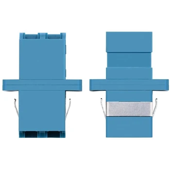 LC Adaptor de Fibra Optica - LC LC Singlemode Duplex Cuplă - 5 Pack - Albastru