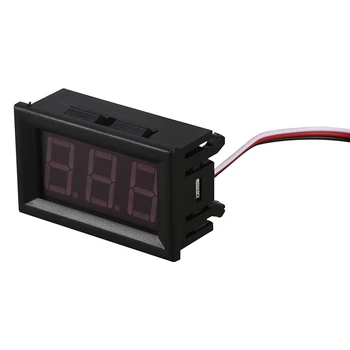 Mini voltmetru tester Digital tensiune a bateriei de testare DC 0-30V roșie auto 