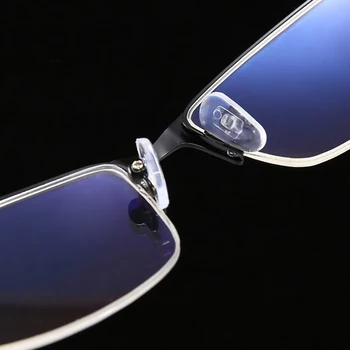 Cel mai bun de Vânzare Bărbați Anti Albastru de Înaltă Calitate Ochelari de Citit Barbati Retro Cadru Metalic Pătrat presbyopic ochelari de 100-400 de Grade 