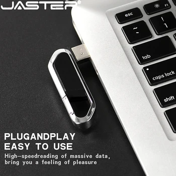 JASTER Metal Carabină din Piele Unitate Flash USB Pen Drive 4GB 8GB 16GB 32GB 64GB 128GB USB 2.0 Flash Drive Stick de Memorie pe Disc 