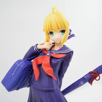 Fate Stay Night Sabie uniformă Școlară din PVC Figura de Acțiune Anime Japonez Figura Model de Colectare Jucarii Papusa Cadou 