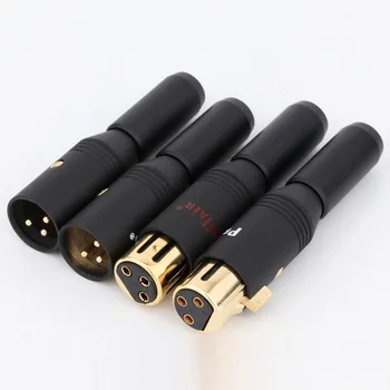 Preffair Hifi audio Microfon XLR Plug placat cu Aur de 3 pini de sex Masculin și de sex Feminin XLR Adaptor pentru Diy Audio Mufa Conector Audio 