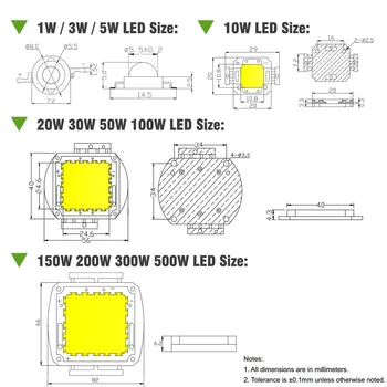 Chip de LED-uri 3W 5W 10W 20W 30W 50W 100W 300W 500W UV Violet 400nm 405nm COB Pentru 3 5 300 500 W Watt de Lumină Margele DIY Lampă cu Ultraviolete 