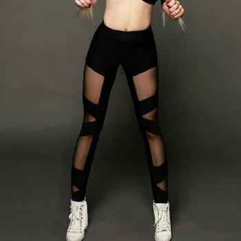 Fitness Respirabil Pantaloni Push-Up Doamnelor Talie Mare Plasă Femei Pantaloni Femei Iute Uscat Plus Dimensiune Casual Legging 2021 Noi 