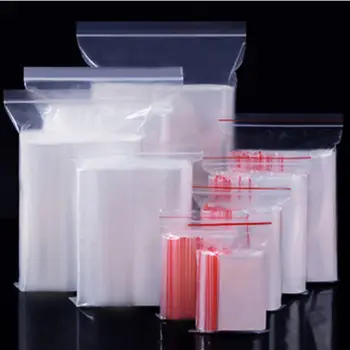 Din plastic Transparent cu fermoar de blocare geantă cu fermoar transparent gustare de fructe auto-etanșare de depozitare a alimentelor de ambalare 