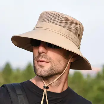Unisex Moda de Vara Găleată Pălărie de Protecție UV Respirabil în aer liber Palarie de Soare pentru Femei Culoare Solidă Panama Pălărie Găleată Bărbați Pălăria de Pescuit 