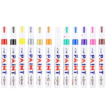 Colorat Vopsea Marker 12-pack Vopsea pe baza de Apa Pen Sfat Moale Perie Marker Pentru Scris, Desen Schiță Markeri de Papetărie