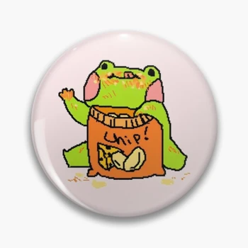 Gustare Frog Soft Butonul Pin Metal Cadou De Desene Animate Amuzant Moda Guler Bijuterii Brosa Creative Decor Insigna Iubitor De Pin Rever Pălărie Drăguț 