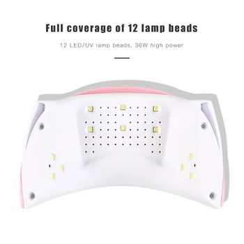 Manichiura Lampa Unghii Uscător de 36W Senzor Inteligent LED-uri Lampa de Unghii Manichiura Gel UV de Uscare Lampa Profesionala Salon de Unghii de Arta Acasă Instrumente 