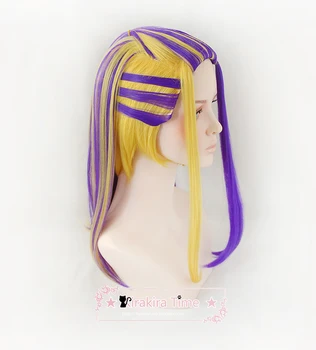 De înaltă Calitate Anime Tokyo Răzbunătorul Wakasa Imaushi Peruca Senju Cosplay Waka Golden Violet Ombre Cu Cercei Peruci Par + cap o perucă