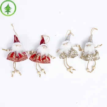 De crăciun mini decorative păpuși Moș Crăciun, om de zăpadă înger papusa păpuși de Crăciun copac, usi si ferestre creative pandantive navidad 