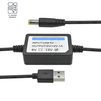 5V la 9V/12V 1A USB de Încărcare Cablu Adaptor Power Boost Convertor de Tensiune 2.1x5.5mm fire Pentru Boxe Laptop de Încărcare 