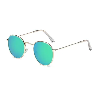 2021 Lux vintage Oglinda de Brand Designer de ochelari de Soare Femei/Bărbați Clasic Rotund în aer liber Ochelari de Soare UV400 Oculos Gafas De Sol 