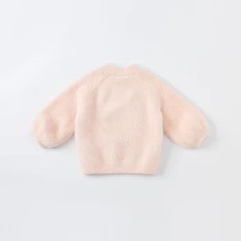 DBM18988 dave bella iarna drăguț fete pentru copii de Craciun animat tricotate pulover copii moda fată copil de tip boutique topuri 
