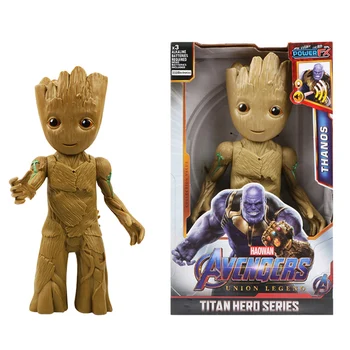 Gardienii Galaxiei În Creștere Groot Treeman Avengers Titan Erou Anime Acțiune Figura Model De Jucarii Papusa Cadou Pentru Copii