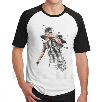 Dybala Sărbătoare Pictura-T Shirt De Imprimare Pentru Barbati Din Bumbac Nou Cool Tee Paulo Dybala Cristiano Ronaldo Fotbal Obiectiv 