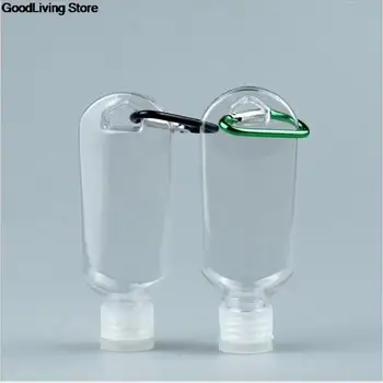 1/3pcs 30ml 50ml Reîncărcabile Sticla de Plastic Carabină Sticla Cu Cârlig Pentru Recipientul de Călătorie Mână Sanitizerd Titularul Breloc Nou 