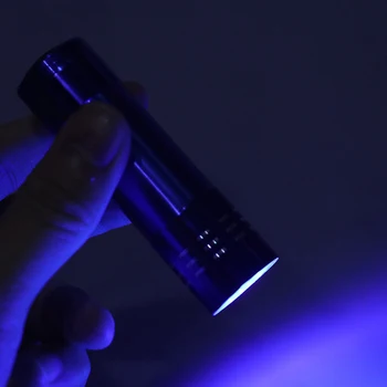 LED-uri violet ultraviolet lanterna bani detector mini nouă lampă masca de unghii cu uscare UV fluorescente agent de detectare pen
